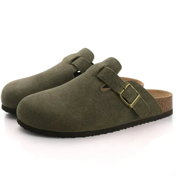 Boston – Unisex skinnsandaler med komfortabel fotseng og klassisk design for daglig og sommerlig bruk
