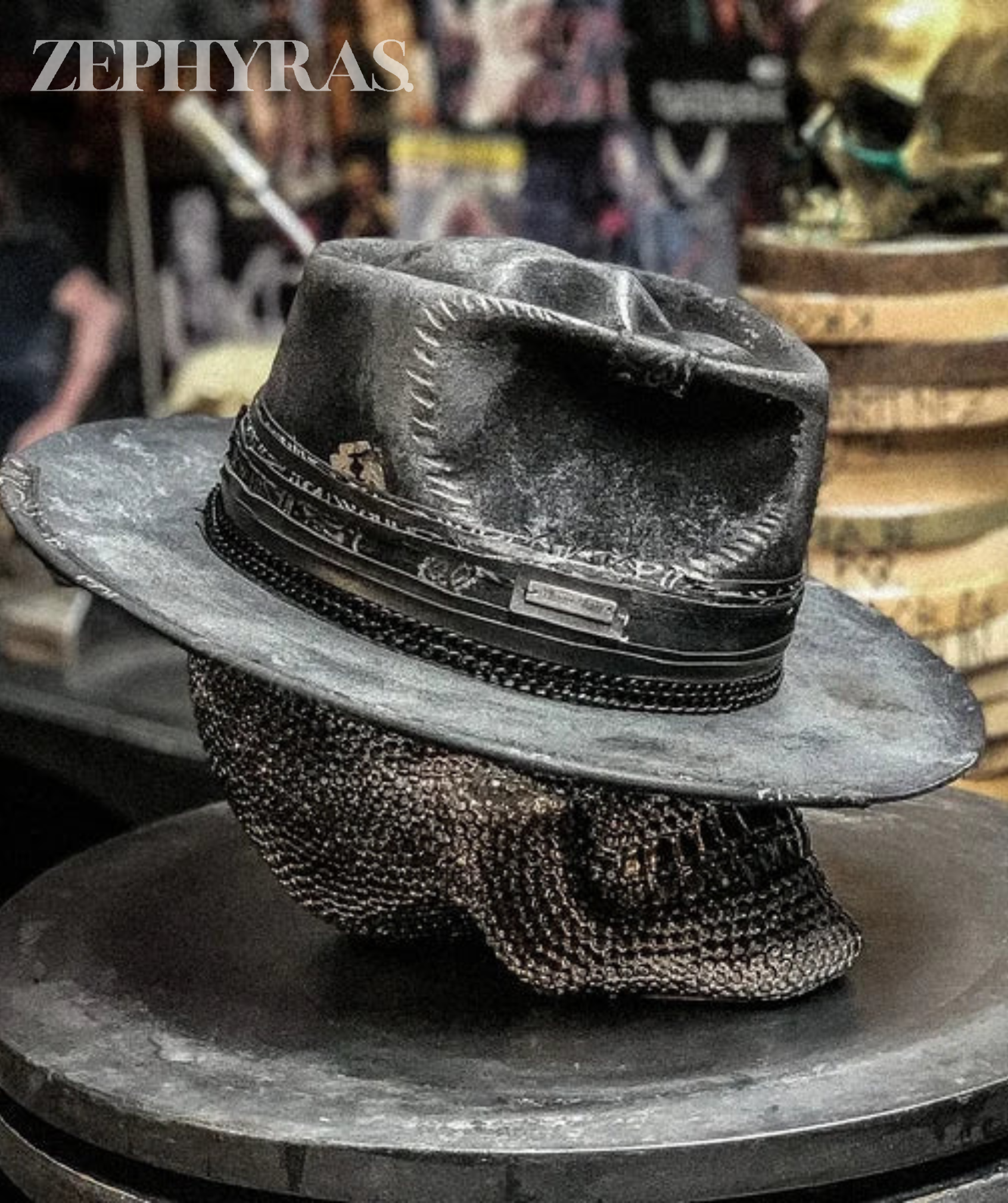 Artisan – Skull-lue i Ullblanding med Håndlaget Design for Festival og Streetwear