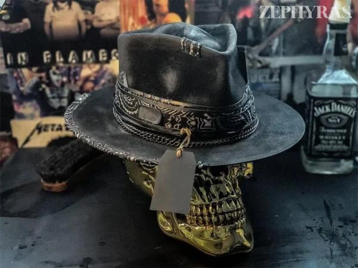 Artisan – Skull-lue i Ullblanding med Håndlaget Design for Festival og Streetwear