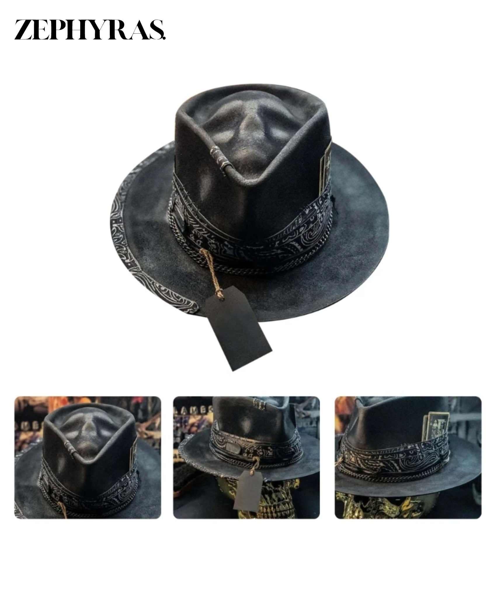 Artisan – Skull-lue i Ullblanding med Håndlaget Design for Festival og Streetwear