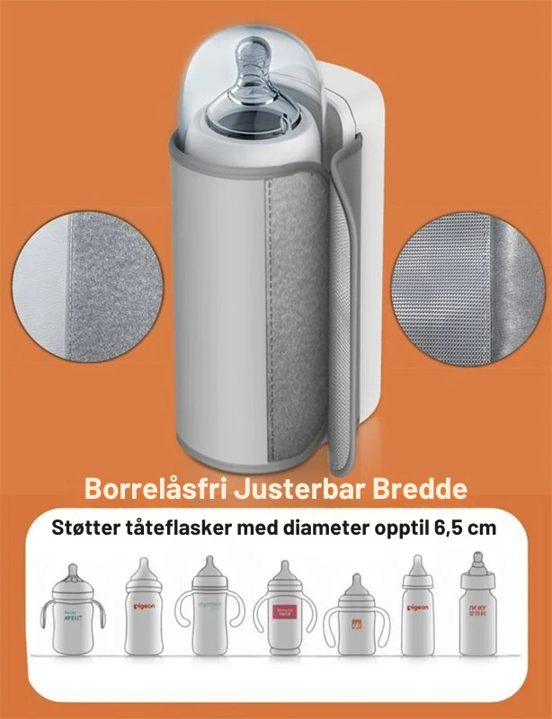 WarmEase flaskevarmer for baby – Bærbart design med presis temperaturkontroll