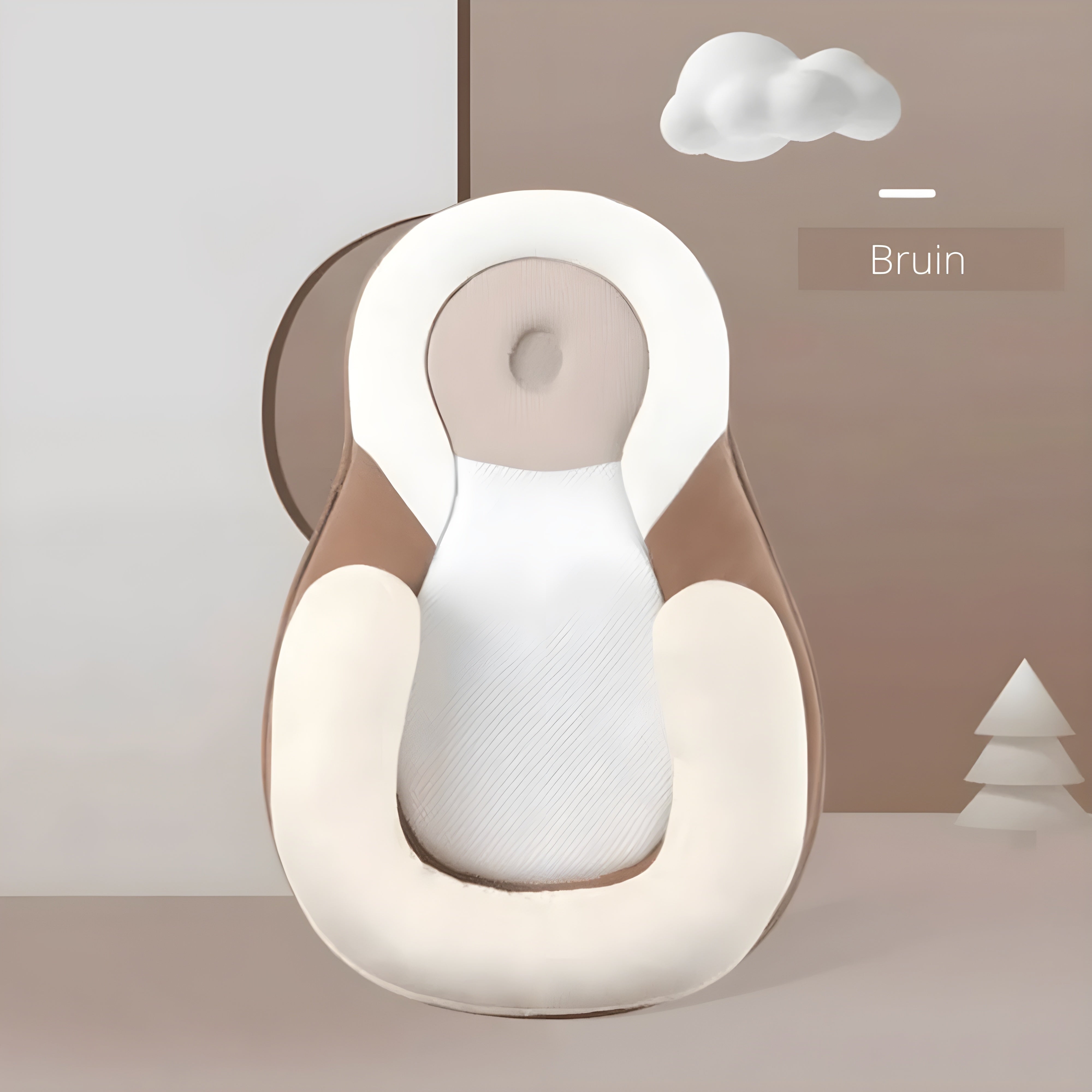 Nestlenap – Ergonomisk babypute mot flat bakhode – 0–6 måneder