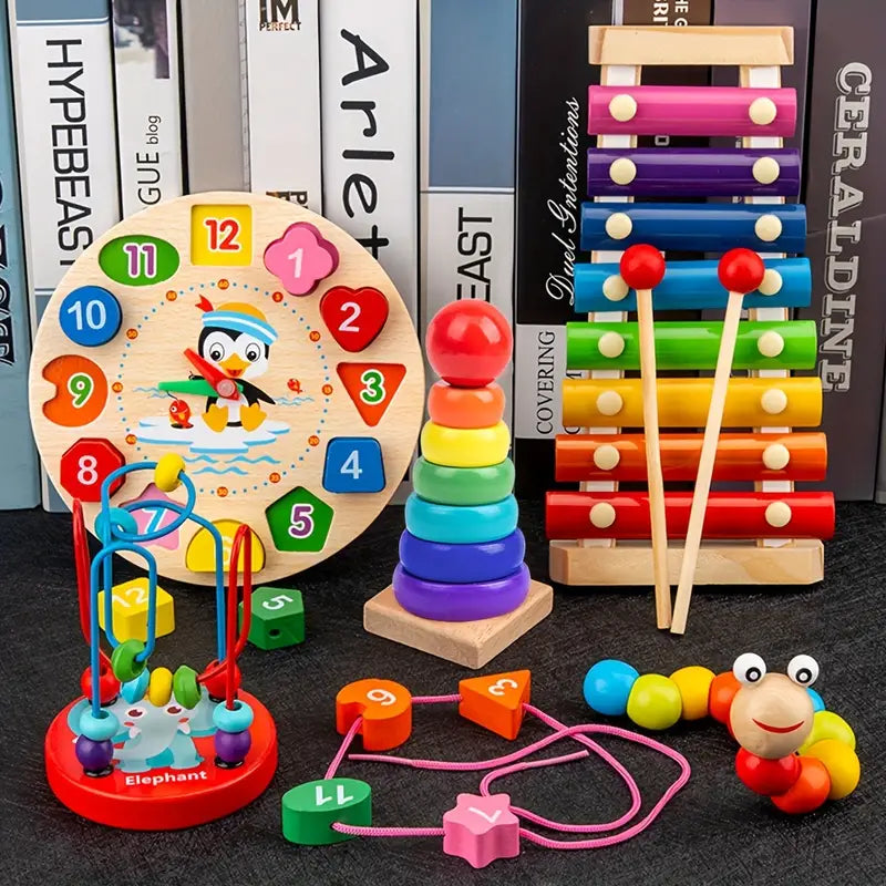 Eduquest 5-i-1 Montessori-lekesett i tre – fra 6 måneder