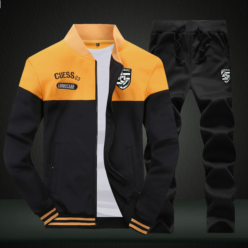 MaxWear – Treningstøy for menn i hvitt/blått med Baseball-look for Trening og Fritid