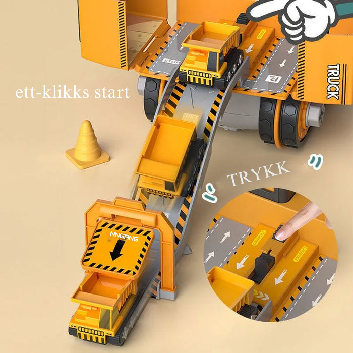 Constructo Playset – Kreativt byggesett med anleggskjøretøy for barn