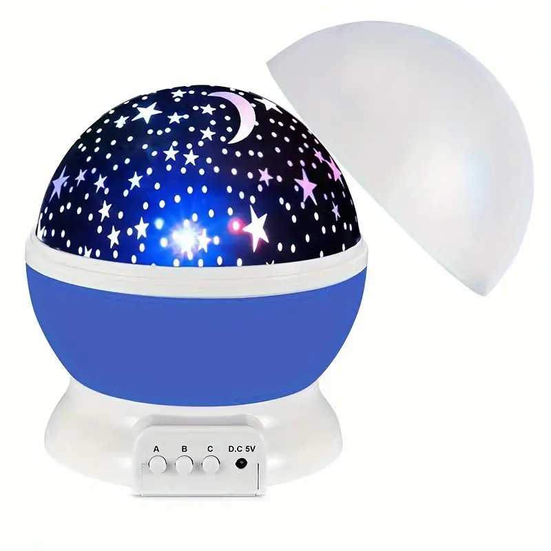 Lunas – Stjerneprojektor Nattlampe med Musikk og USB-lading for barnerom