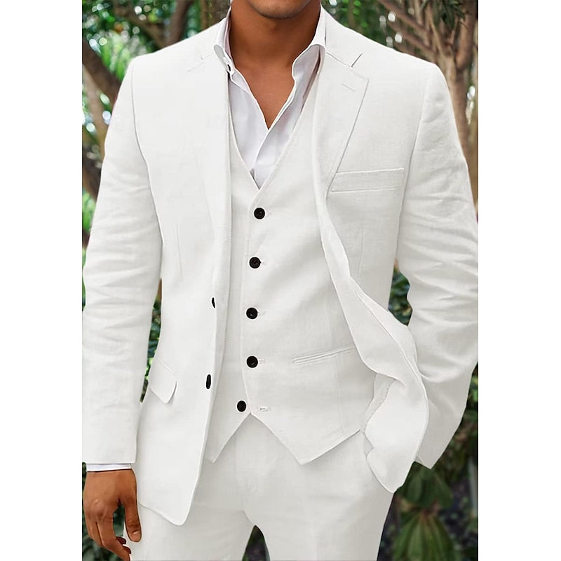Linero – 3-delt linsesett for menn med blazer, vest og bukse for Formelle Anledninger