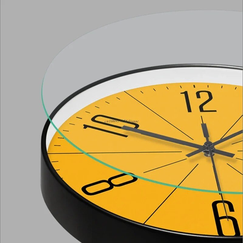 ScandiClock – Veggklokke svart kvarts stillegående – nordisk design hjem