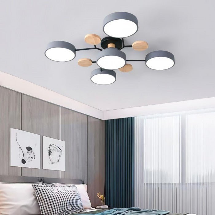 NordicGlow – LED-taklampe med Varmt lys og Grenformet Design for Stue