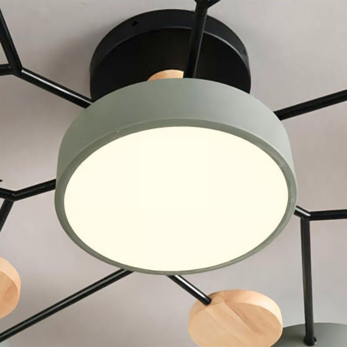 NordicGlow – LED-taklampe med Varmt lys og Grenformet Design for Stue
