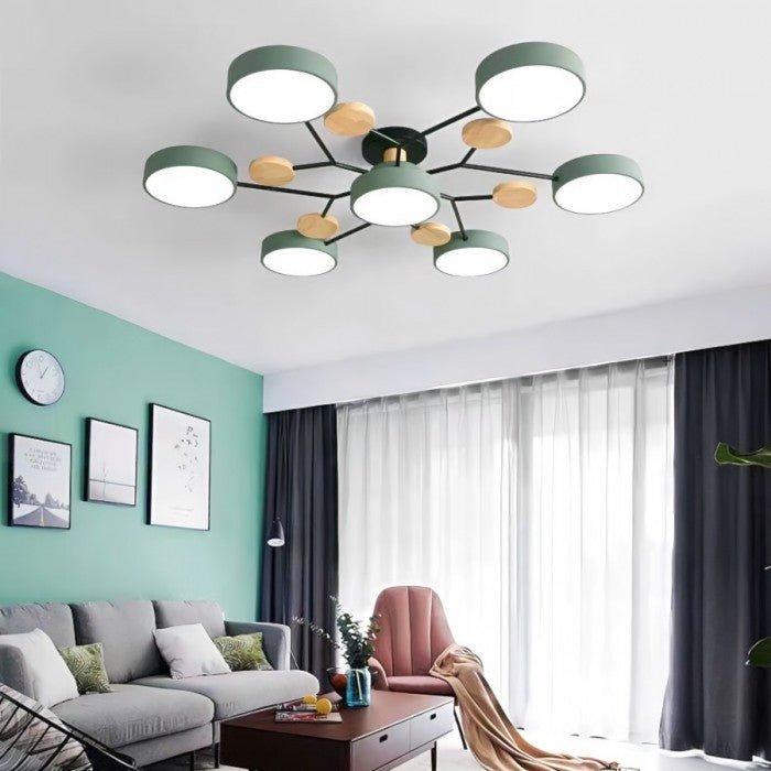 NordicGlow – LED-taklampe med Varmt lys og Grenformet Design for Stue