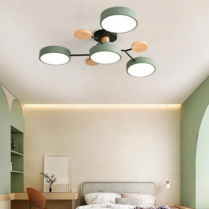 NordicGlow – LED-taklampe med Varmt lys og Grenformet Design for Stue