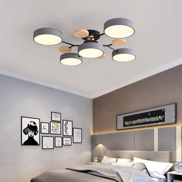 NordicGlow – LED-taklampe med Varmt lys og Grenformet Design for Stue