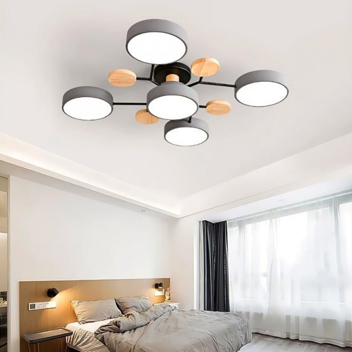 NordicGlow – LED-taklampe med Varmt lys og Grenformet Design for Stue