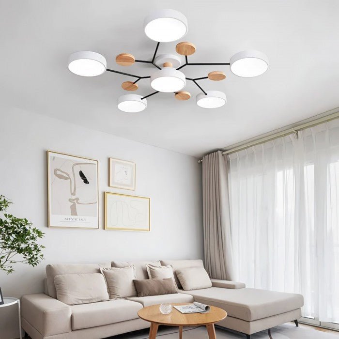 NordicGlow – LED-taklampe med Varmt lys og Grenformet Design for Stue