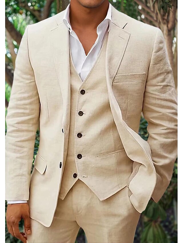 Linero – 3-delt linsesett for menn med blazer, vest og bukse for Formelle Anledninger