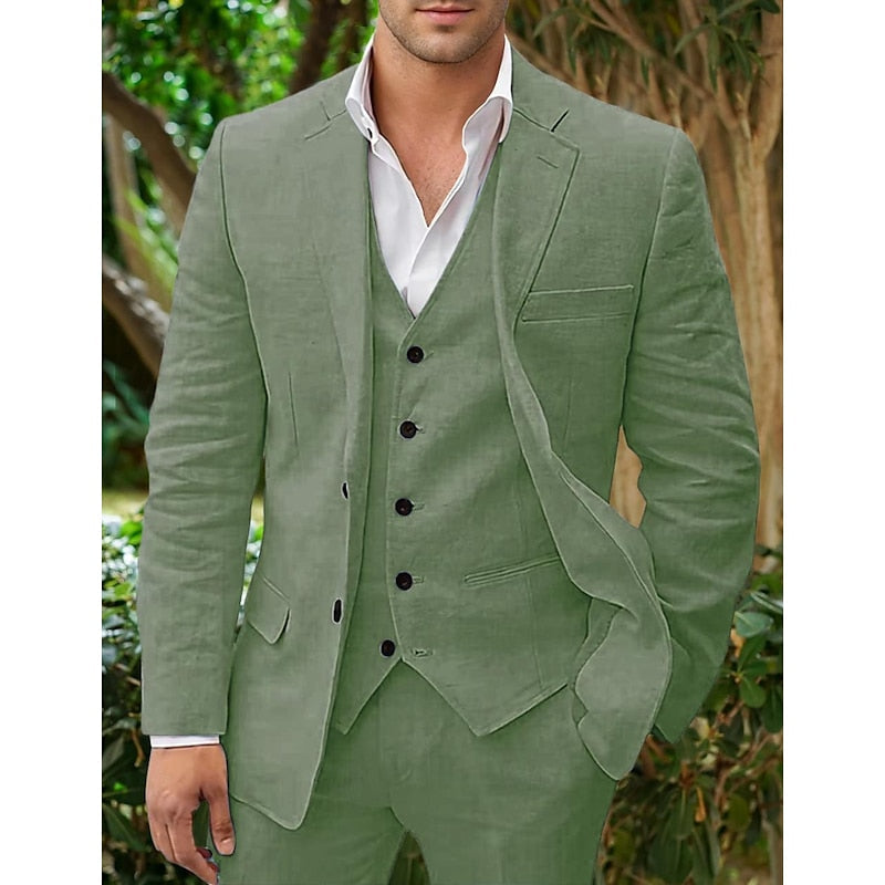 Linero – 3-delt linsesett for menn med blazer, vest og bukse for Formelle Anledninger